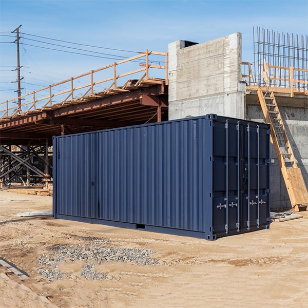 our construction site storage containers are designed to withstand harsh weather conditions and are equipped with secure locking mechanisms